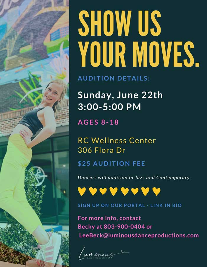 Luminaries Audition Flyer